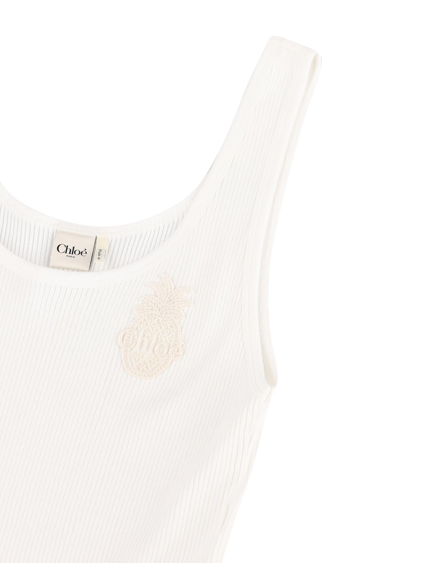 Canotta in cotone. CH25AJH12176 101 CHLOE'