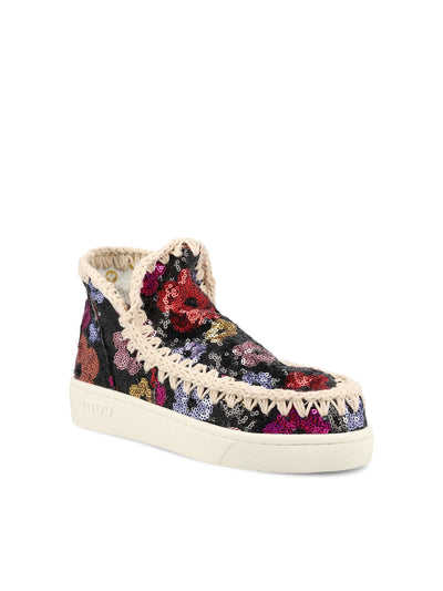 Sneakers con tomaia in paillettes. SW211057G SSBL MOU