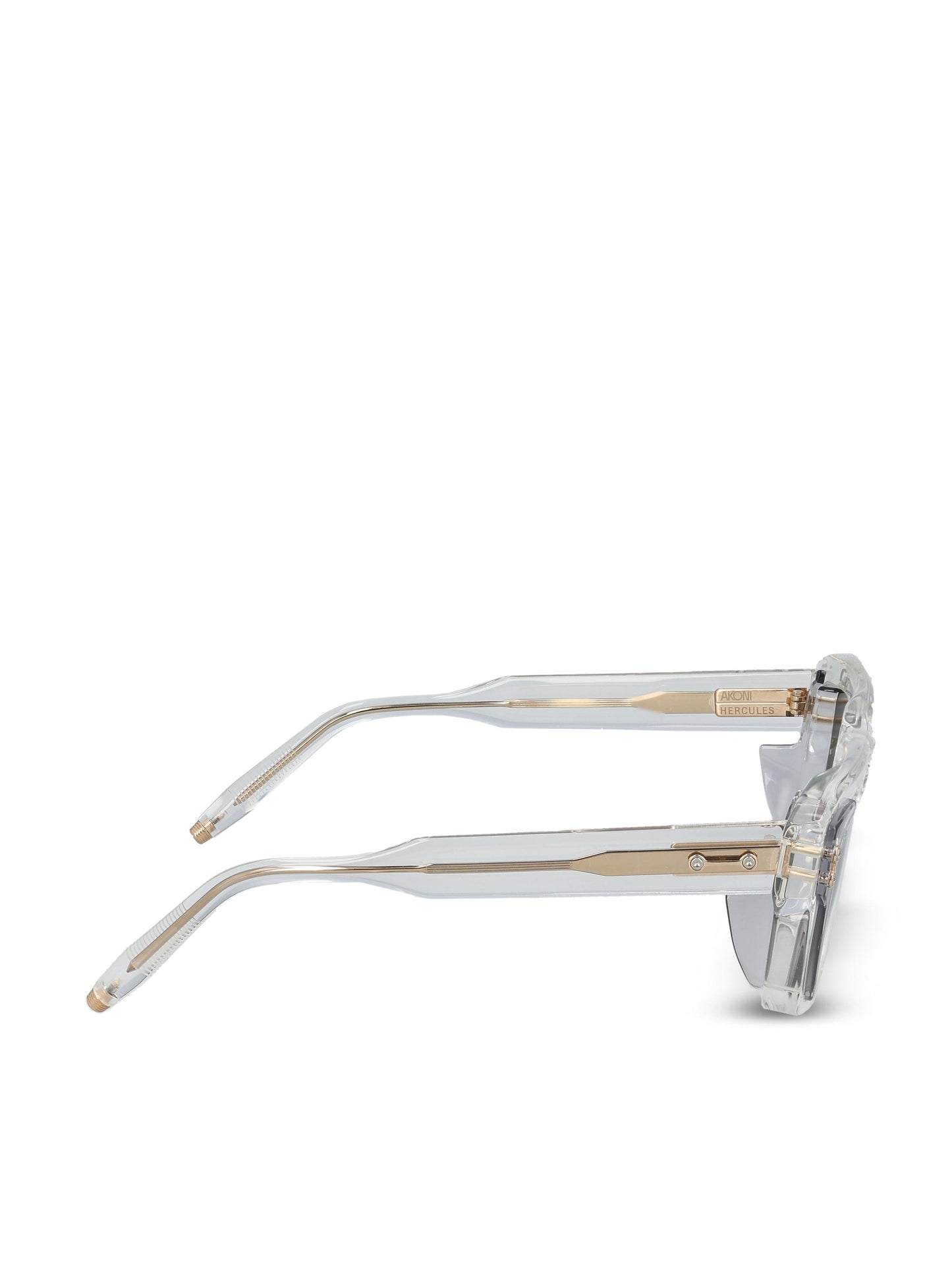 Occhiali da sole realizzati in acetato giapponese. AKS-105Z-54 CLR - GRY AKONI