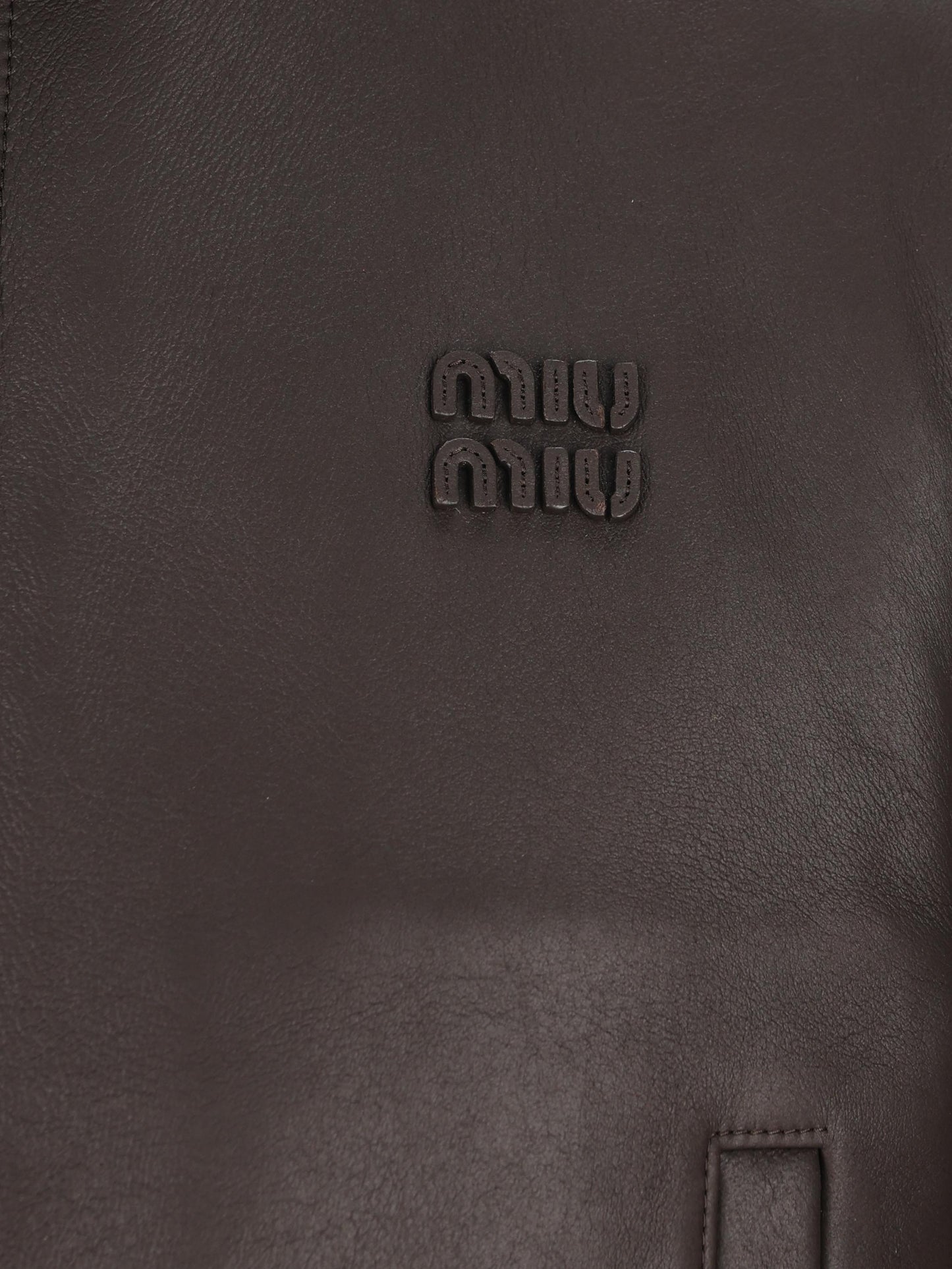 Giacca realizzata in pelle di montone. MPV961 172QF0003 MIU MIU