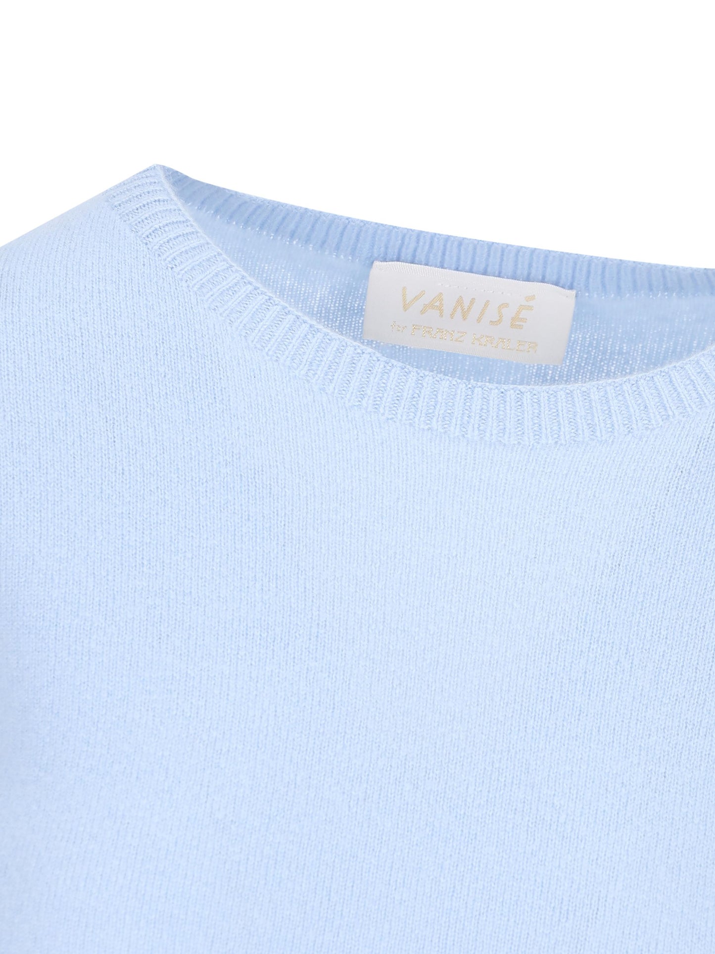 Maglia realizzata in cashmere. V36614 ACQUAMARINA VANISE'