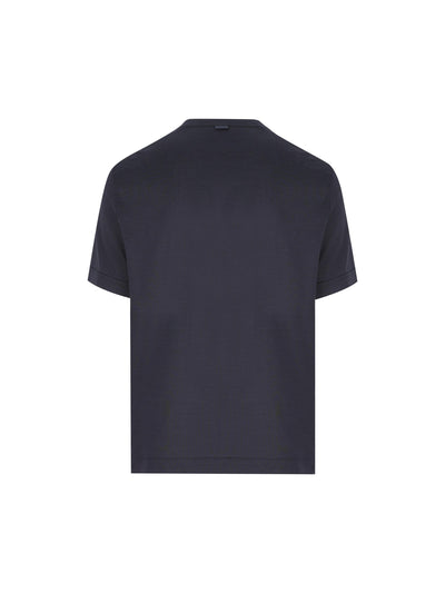 T-Shirt realizzata in cotone e seta. UH386A3 H718412 ZEGNA