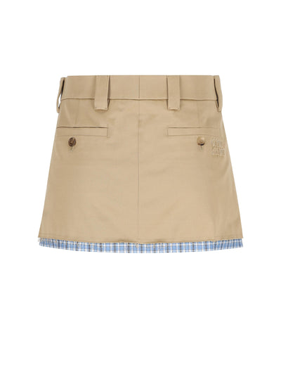 Gonna realizzata in cotone. MG2383 1UPXF0065 MIU MIU