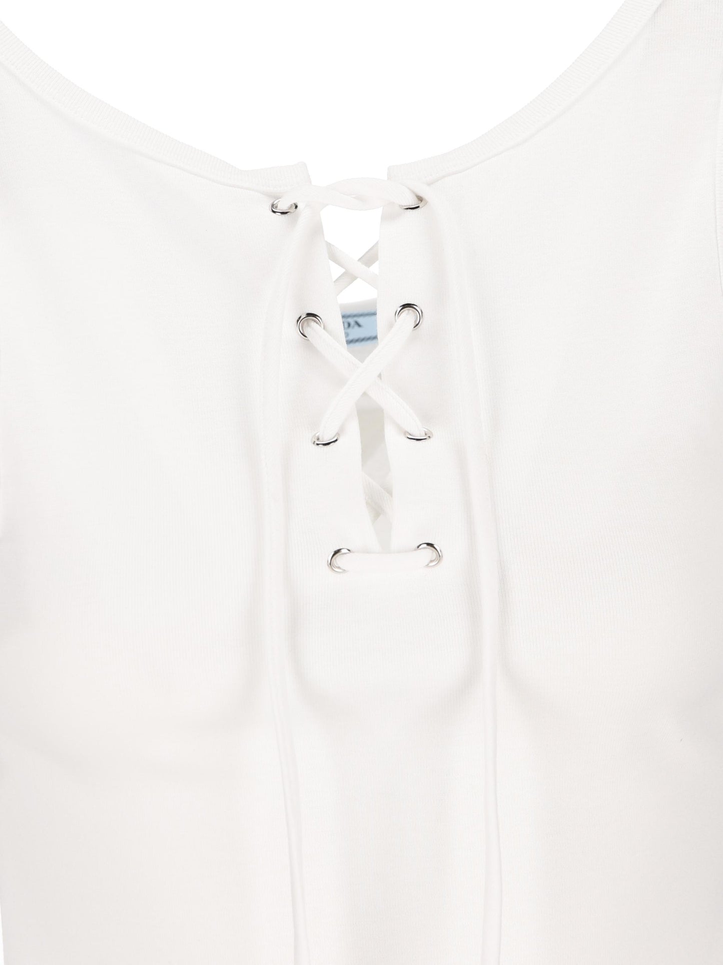 Top realizzato in cotone. 39603 10Z0F0009 PRADA