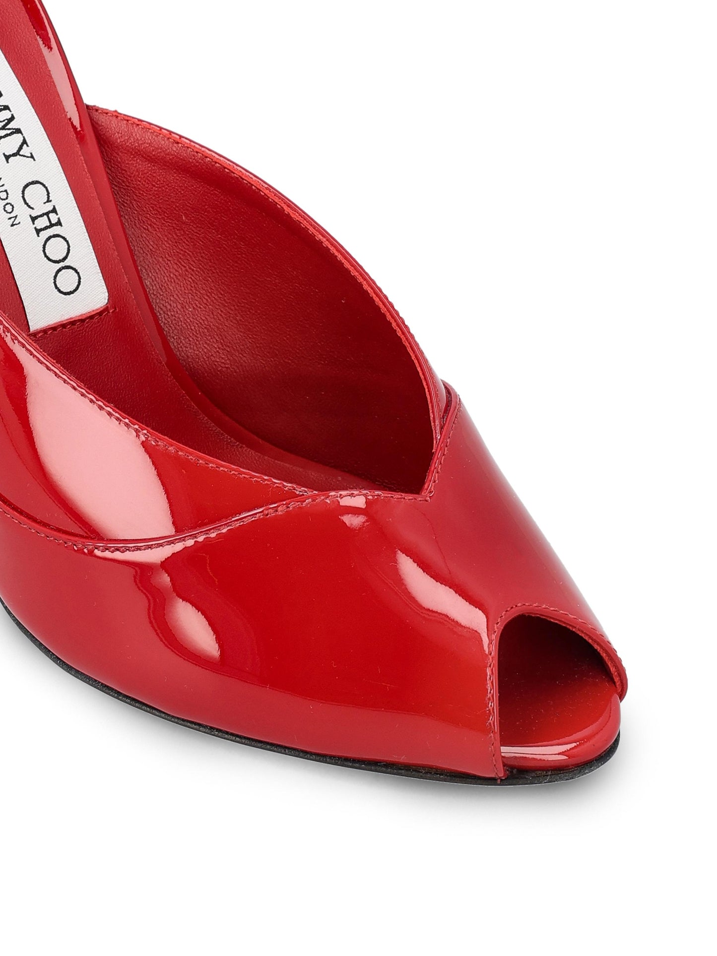 Mule realizzate in pelle verniciata. BRIGITTE 100 PATRUBYRED JIMMY CHOO