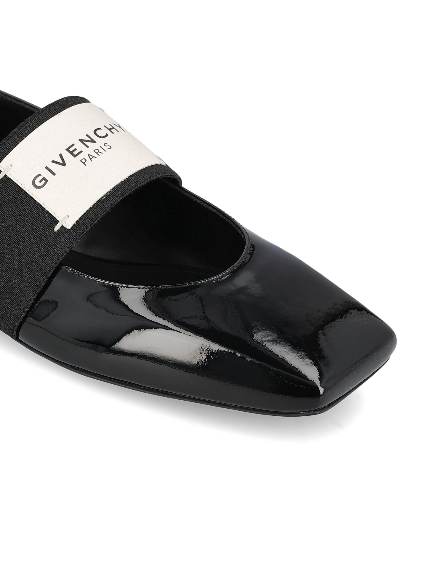 Ballerine Label in Pelle di Vitello Verniciata BE5010E2FF 001 GIVENCHY
