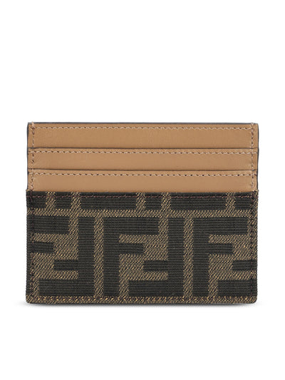 Portacarte realizzato in tessuto e pelle. 8M0445 A98PF0A6E FENDI