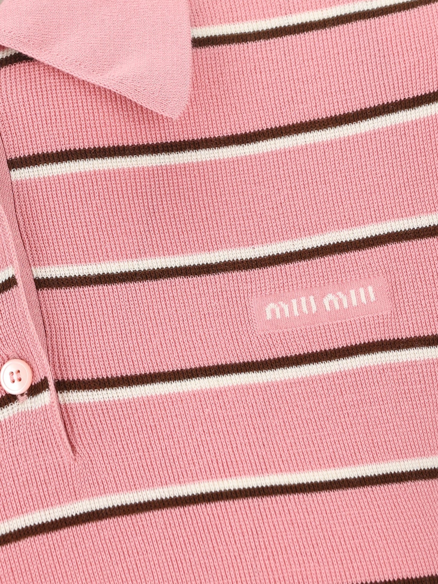 Polo realizzata in cotone. MMLB35 183MF0028 MIU MIU