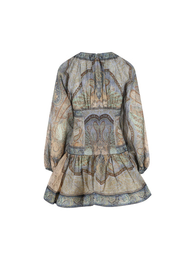 Abito realizzato in cotone misto seta. 5515DRS262 TPBL ZIMMERMANN