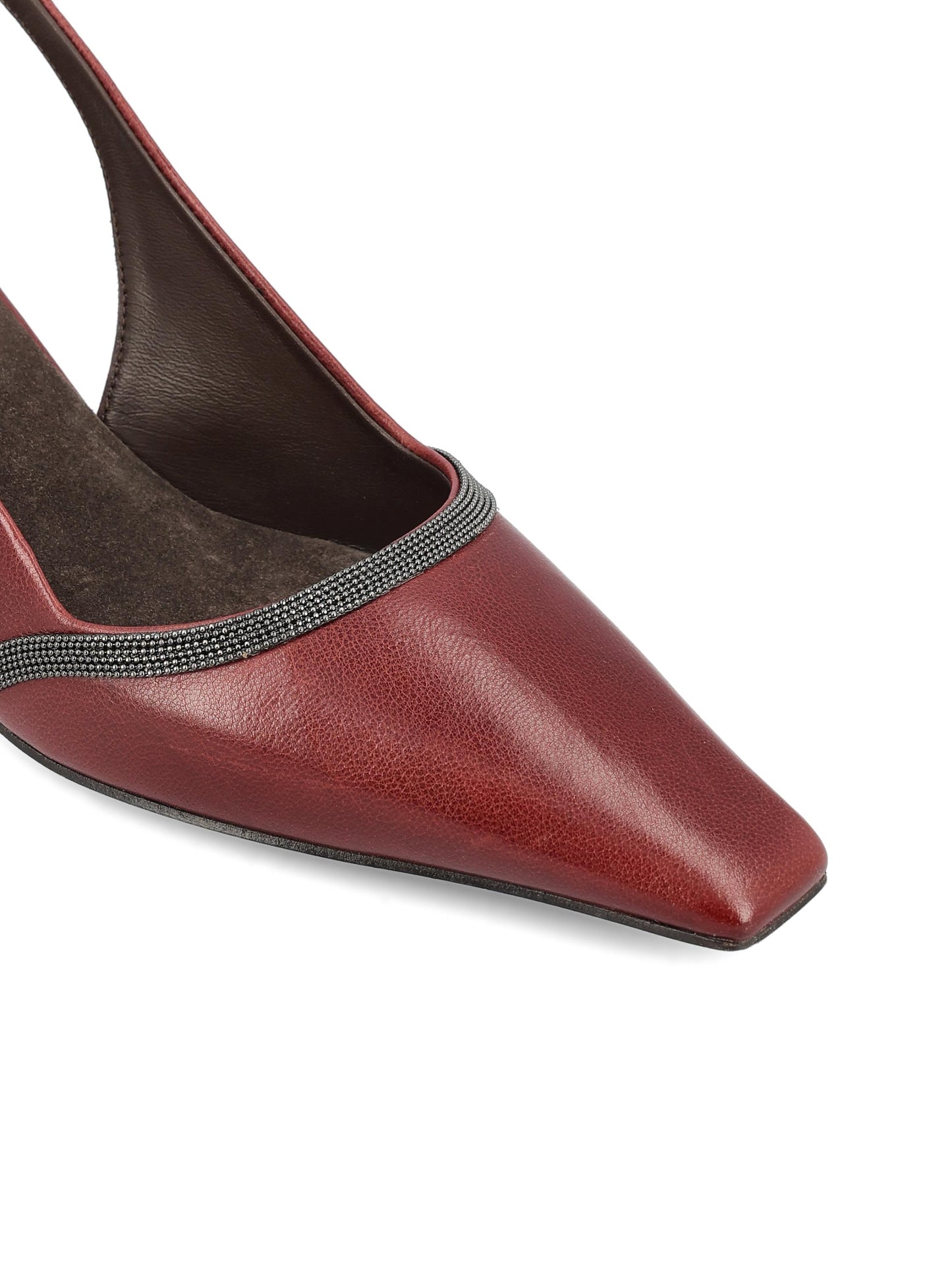 Slingback realizzate in pelle. MZORC3053P C4187 BRUNELLO CUCINELLI