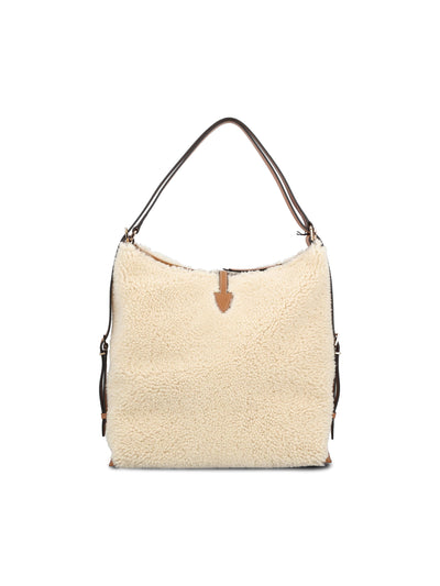 Borsa a spalla T Timeless in shearling media XBWTSEW03MLUTC 5L41 TOD'S
