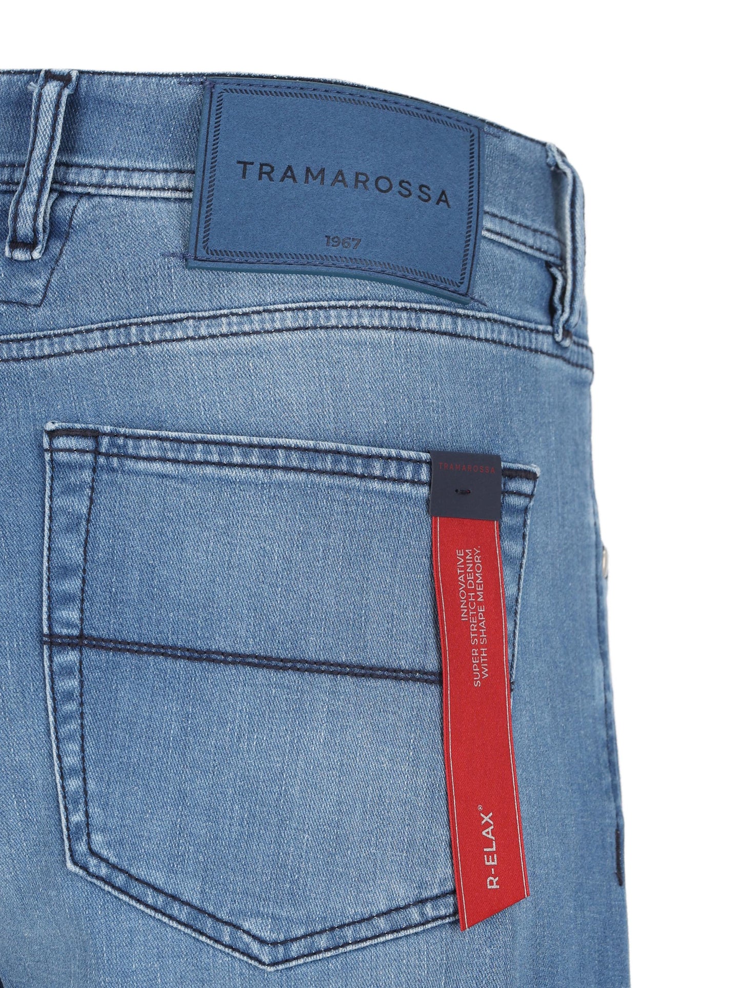 Pantaloni realizzati in cotone. MICHELANGELO DBCSBLUE TRAMAROSSA