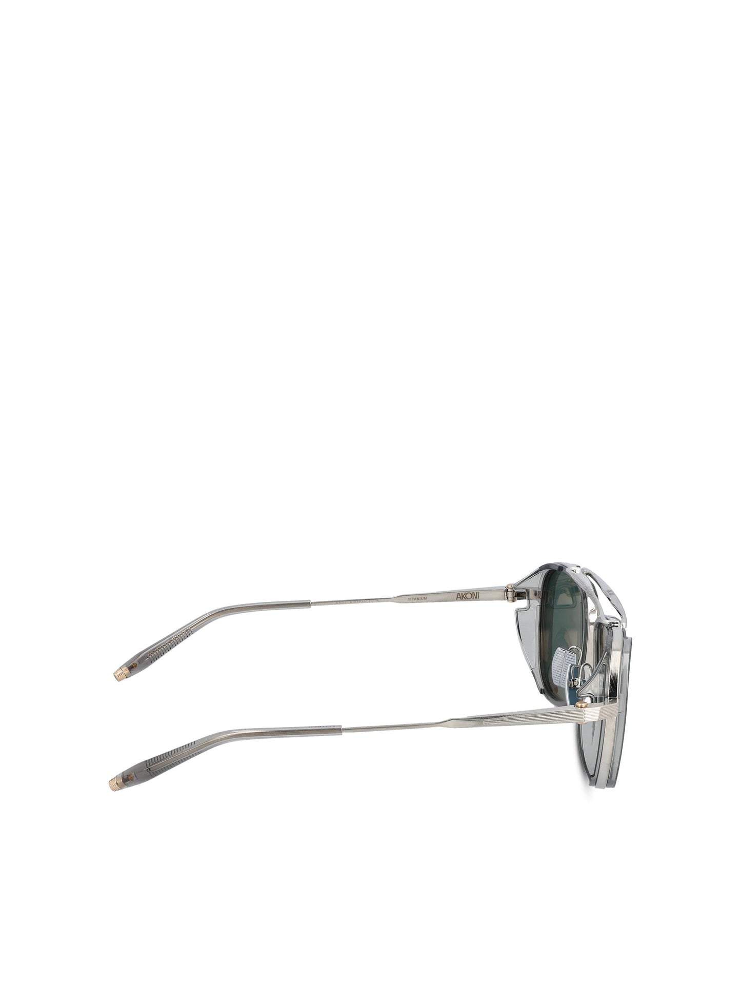 Occhiali da sole realizzati in titanio. AKS-525B-54 PLD - GRY AKONI
