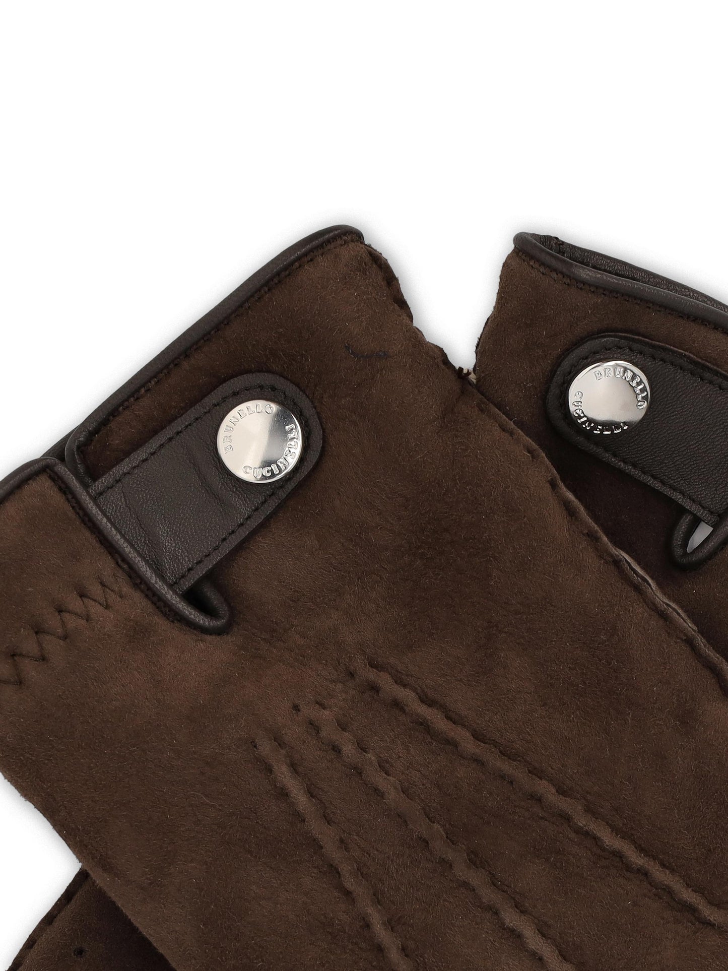 Guanti in shearling scamosciato. MPSTR93608 C4255 BRUNELLO CUCINELLI