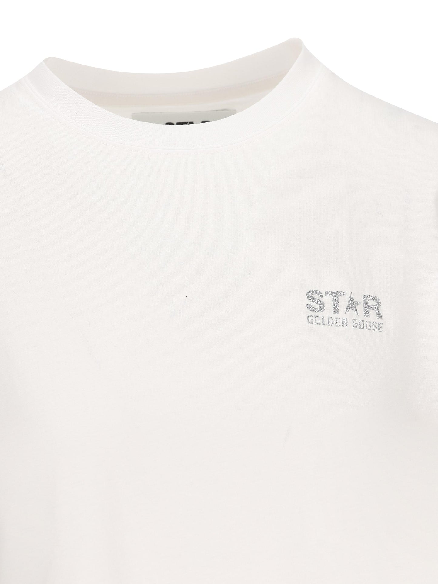 T-Shirt in cotone. GWP01220 P00059480185 GOLDEN GOOSE