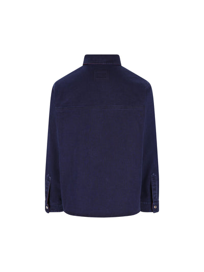 Camicia reversibile in denim e flanella 835282 XDDB64447 GUCCI