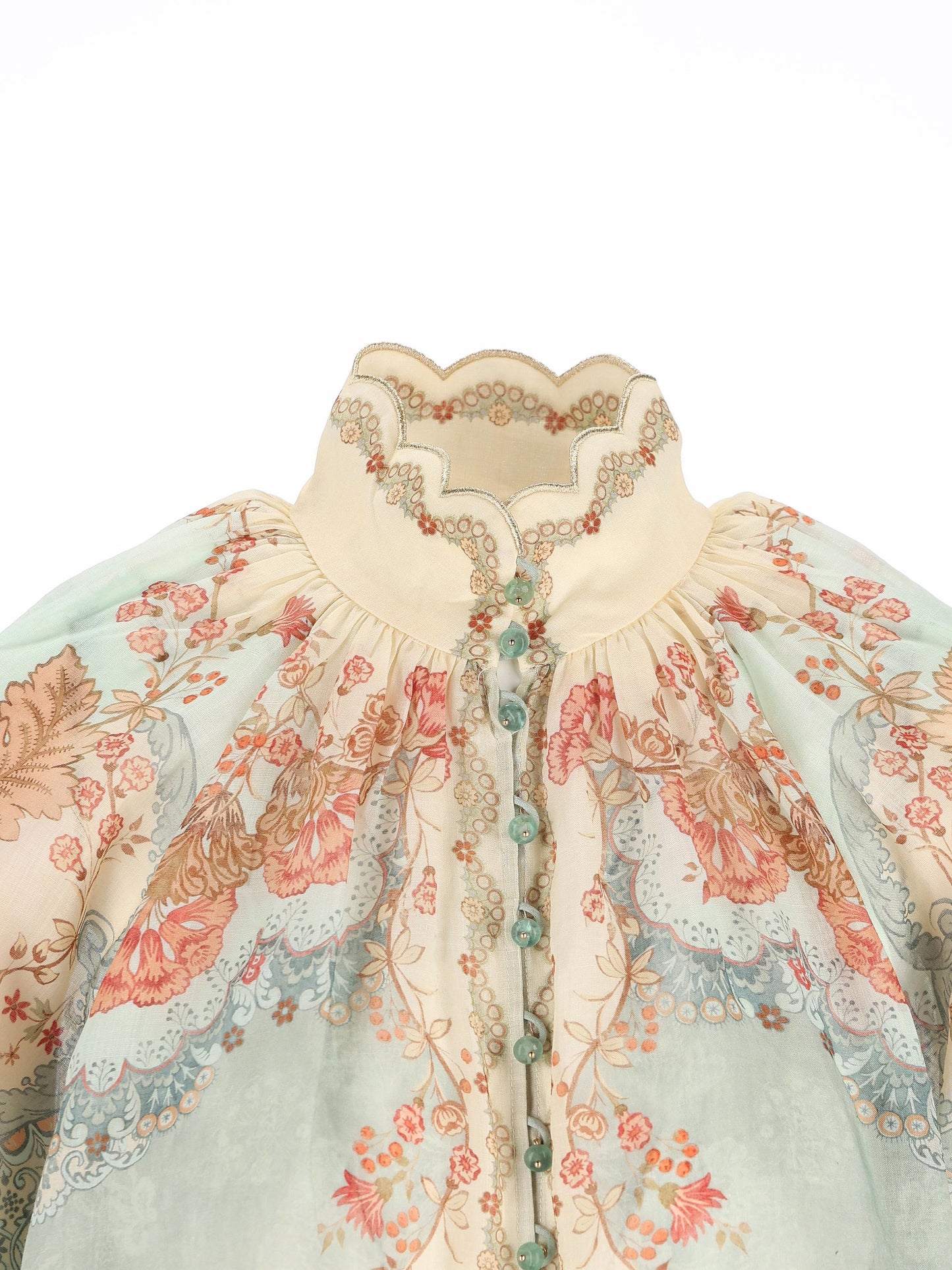 Blusa realizzata in ramiè 4273TRS263 WPFM ZIMMERMANN