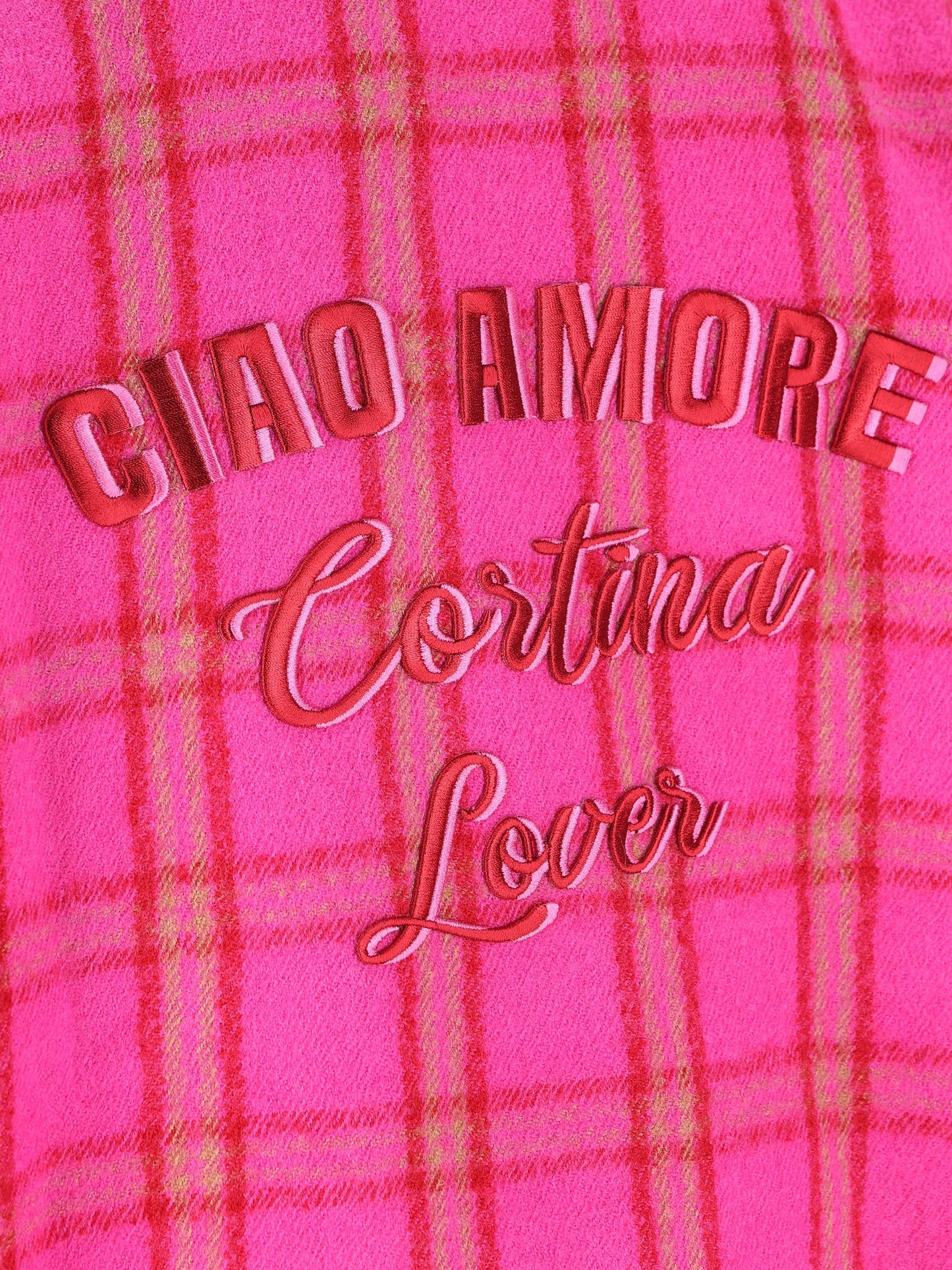 Giacca in lana vergine rosa a quadri F25TT1133K 06 GIADA BENINCASA