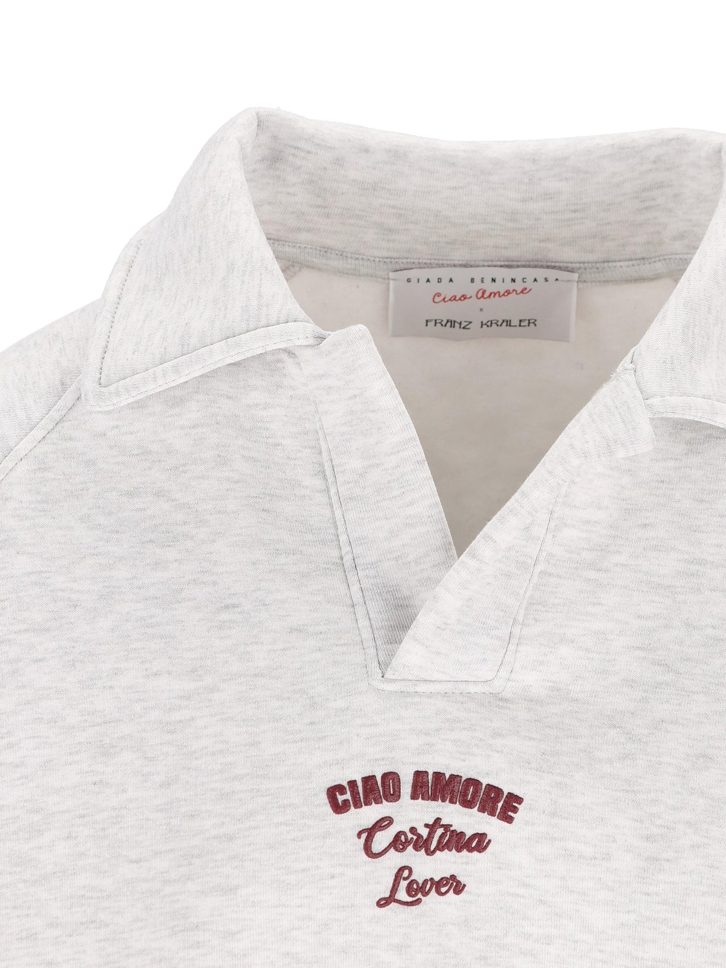 Polo in cotone "Ciao Amore Cortina Lover" F25ET1925K 38 GIADA BENINCASA