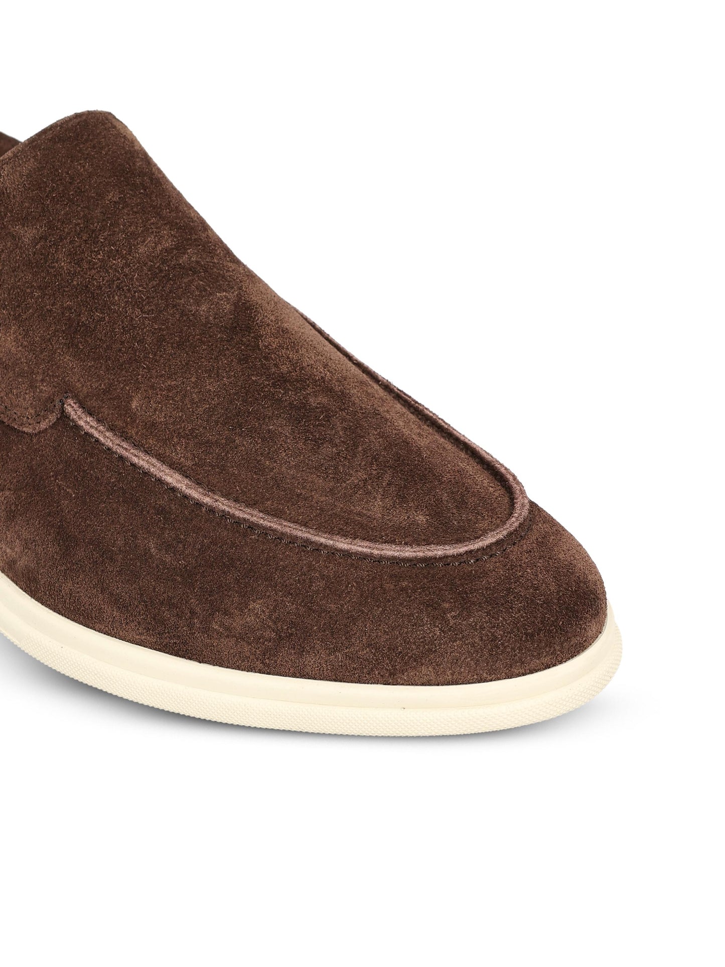 Mocassini realizzati in pelle scamosciata. SIMON MORO TAGLIATORE