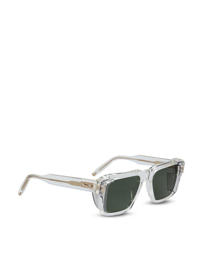 Occhiali da sole realizzati in acetato giapponese. AKS-105Z-54 CLR - GRY AKONI