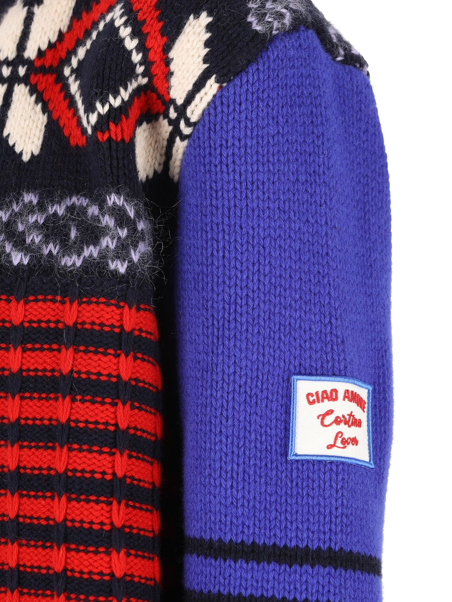 Giacca in lana merino con motivo jacquard F25MM1101K 03 GIADA BENINCASA