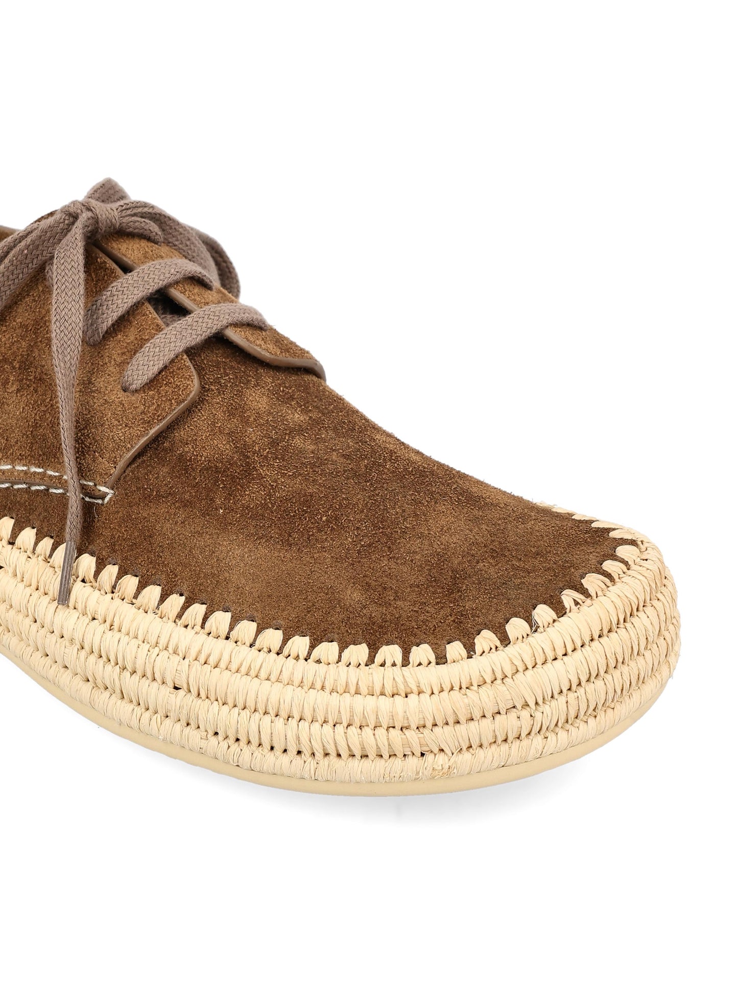 Stringate in camoscio e rafia. M526284X01 3170 LOEWE