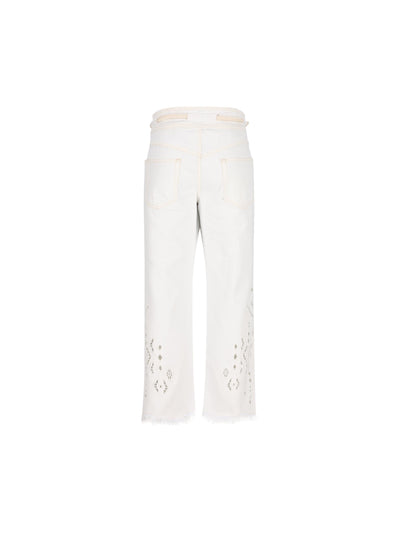 Pantaloni realizzati in cotone. 26EPA0694FA-D2H01I 20WH ISABEL MARANT