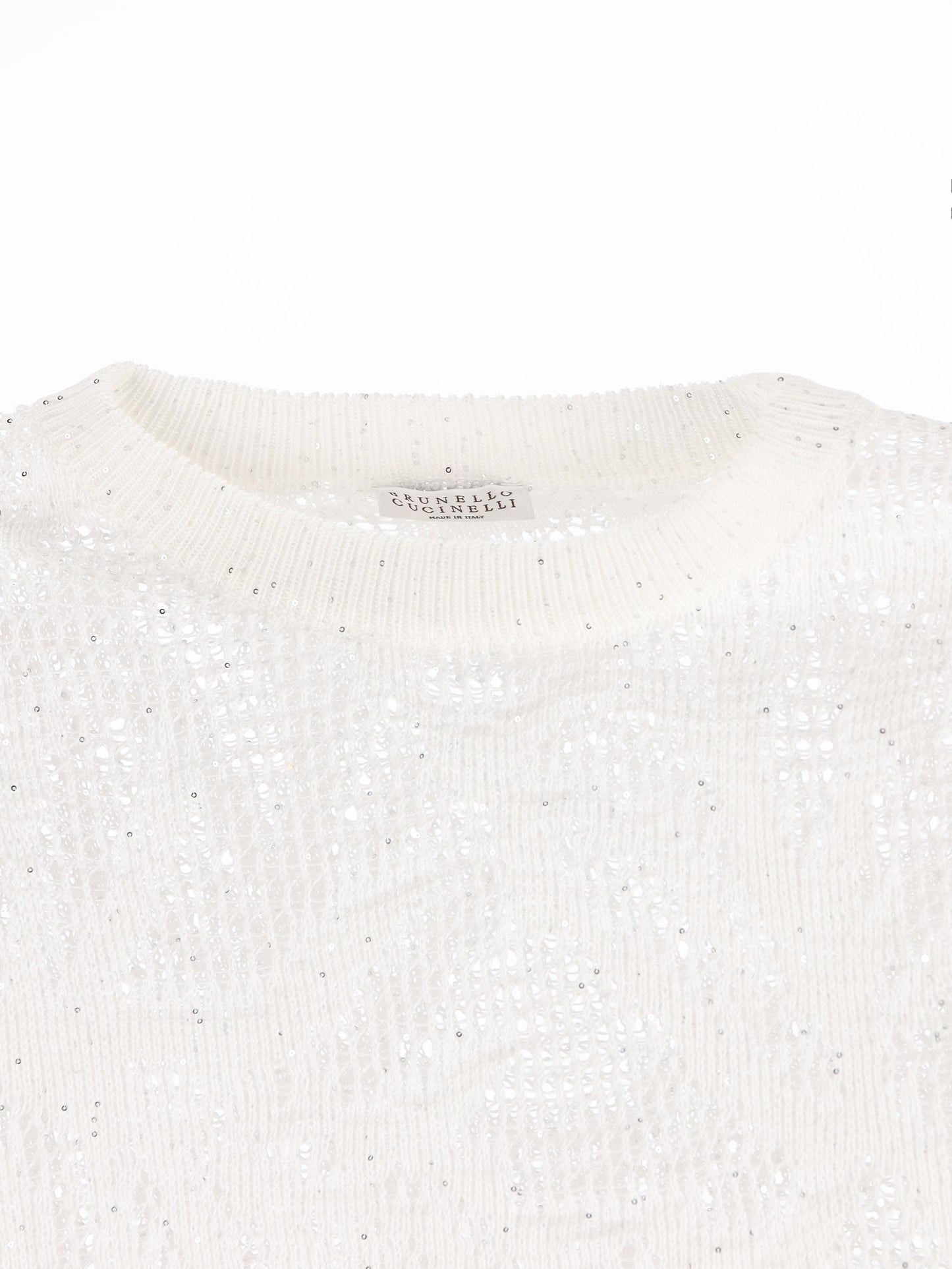 T-shirt Dazzling Water Lillies in maglia di lino e cotone MDT771010 C159 BRUNELLO CUCINELLI