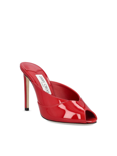 Mule realizzate in pelle verniciata. BRIGITTE 100 PATRUBYRED JIMMY CHOO