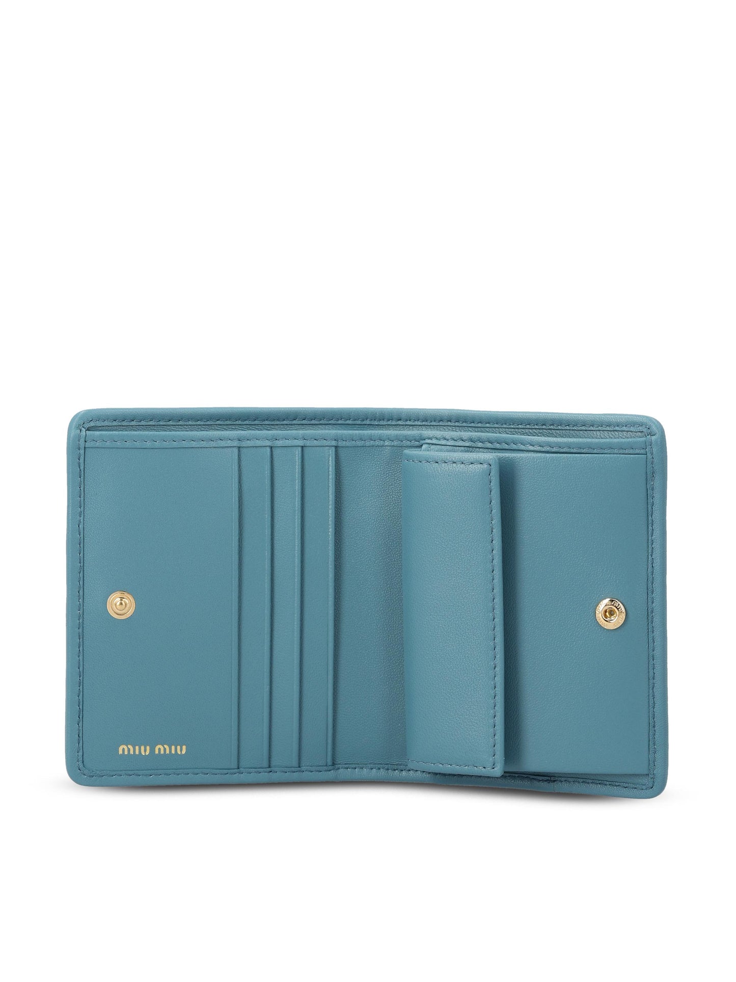 Portafoglio piccolo in nappa matelassé 5MV204 AFPPF0F16 MIU MIU