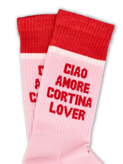 Calzini in cotone "Ciao Amore Cortina Lover" 2901BK 06 GIADA BENINCASA