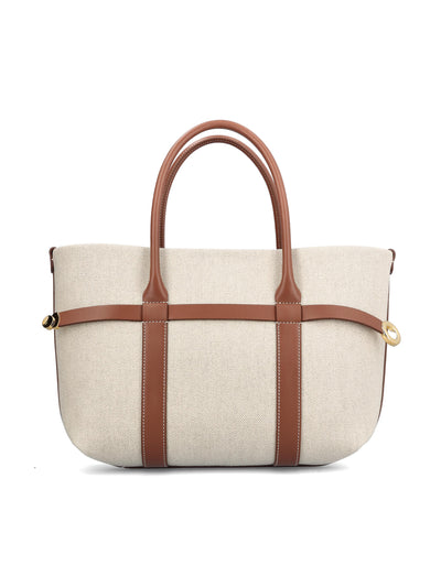 Borsa realizzata in cotone e lino. FAO7477 B4NE LORO PIANA