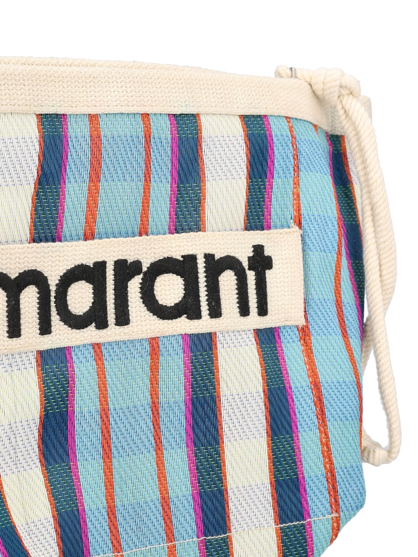 Pochette realizzata in nylon a righe. 23PPO0001FA-A1X17M TUCK ISABEL MARANT
