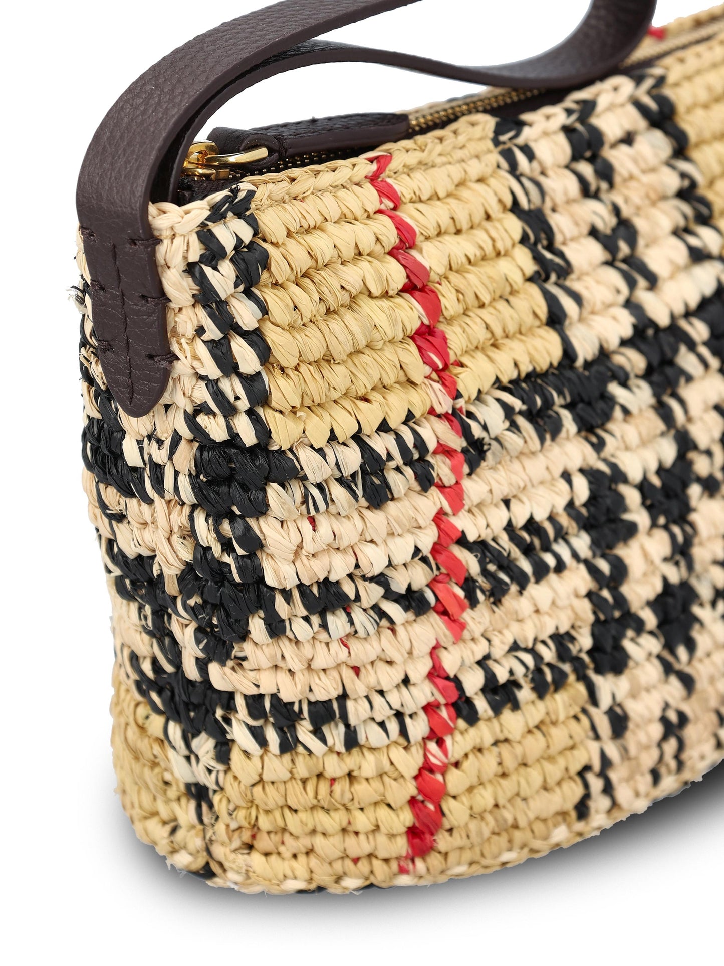 Pochette Margate in rafia 8124539 A2021 BURBERRY