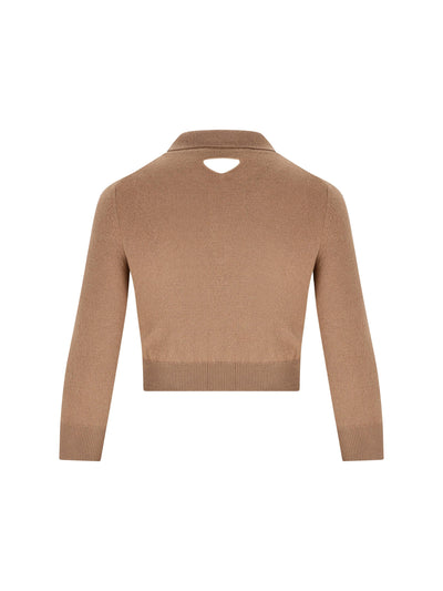 Maglione Polo realizzato in cashmere. P24R2P 17KCF0040 PRADA