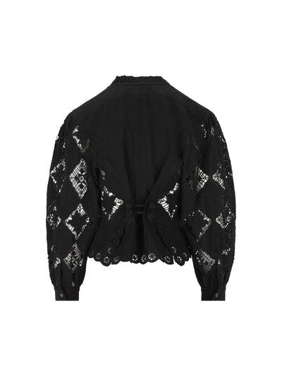 Blusa realizzata in cotone. 26EHT0856FA-D2J01I 01BK ISABEL MARANT