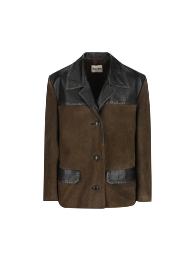 Giubbotto realizzato in pelle. MPW013 19MNF0017 MIU MIU