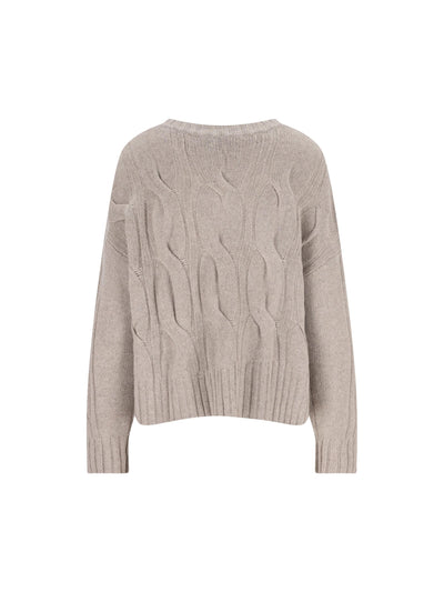 Maglia in cashmere con lavorazione trecce. 4330A 2016 ALPHA STUDIO