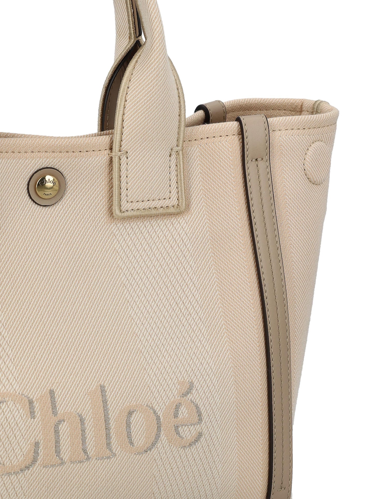 Borsa Carry realizzata in tela di cotone. CHC25SS911O65 26Y CHLOE'