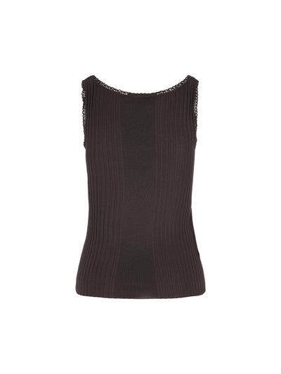 Canotta realizzata in lana vergine. MMV326 18TWF0003 MIU MIU