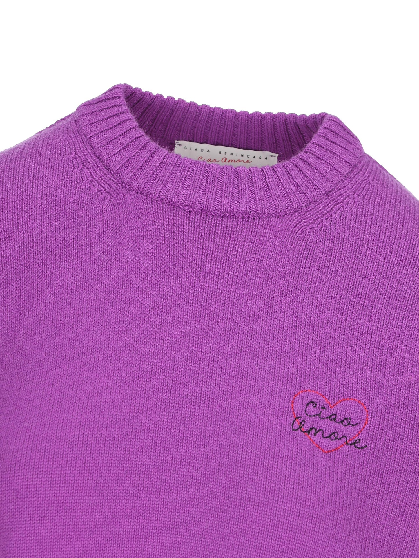 Pullover "Heartbeat" in cashmere. S25M10 08 GIADA BENINCASA
