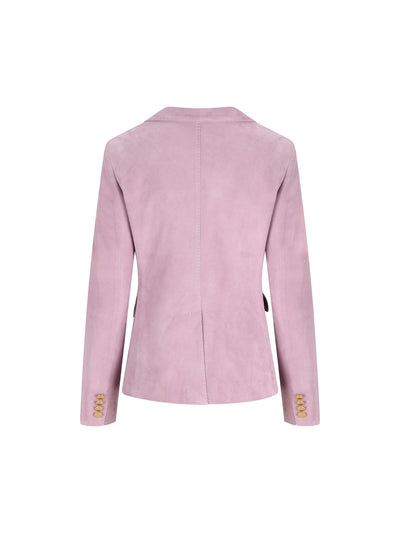 Blazer realizzato in pelle. LIZZIE LILLA TAGLIATORE