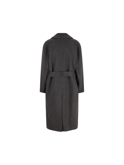 Cappotto lungo realizzato in cashmere. 848512 Y1M971473 SAINT LAURENT