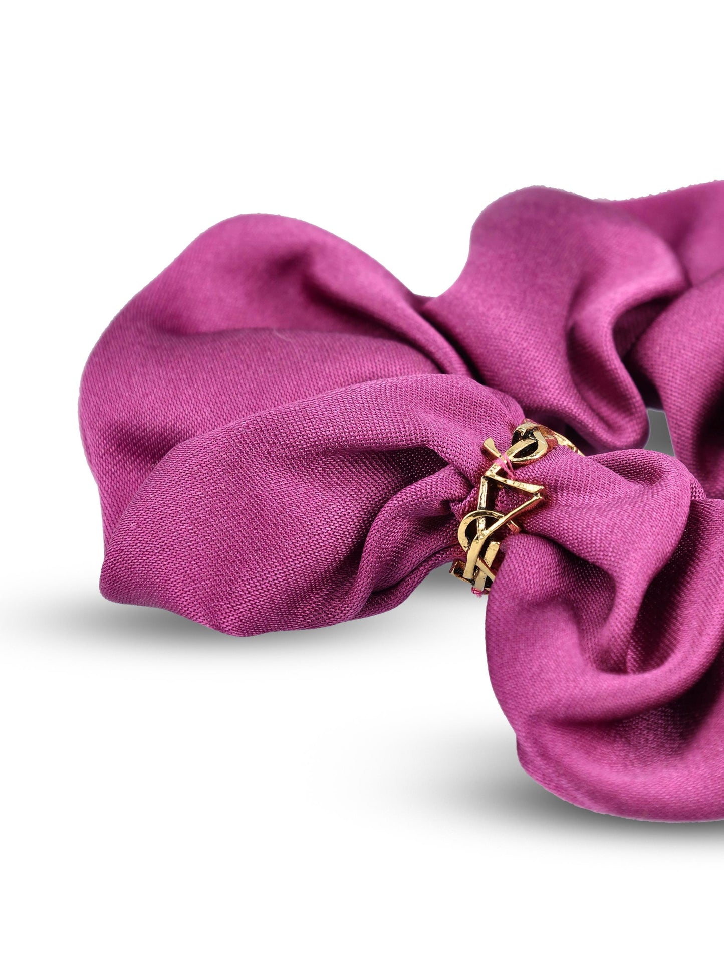 Scrunchie realizzato in seta. 851852 3Y0115500 SAINT LAURENT