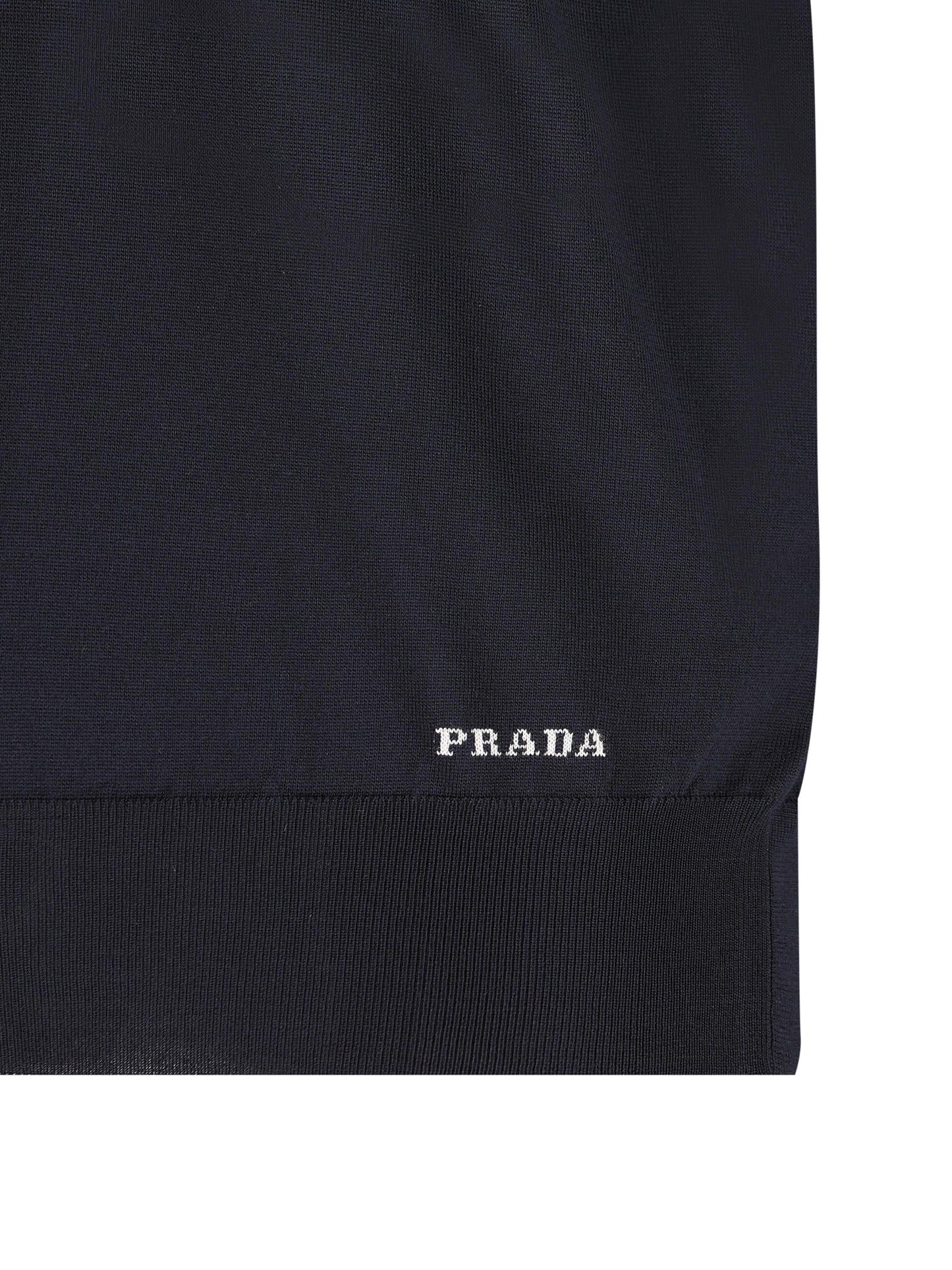 Polo realizzata in seta riciclata. UMB925 16AIF0008 PRADA