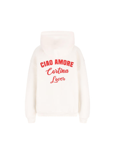 Felpa con cappuccio Ciao Amore Cortina Lover F25ET2322K 01 GIADA BENINCASA