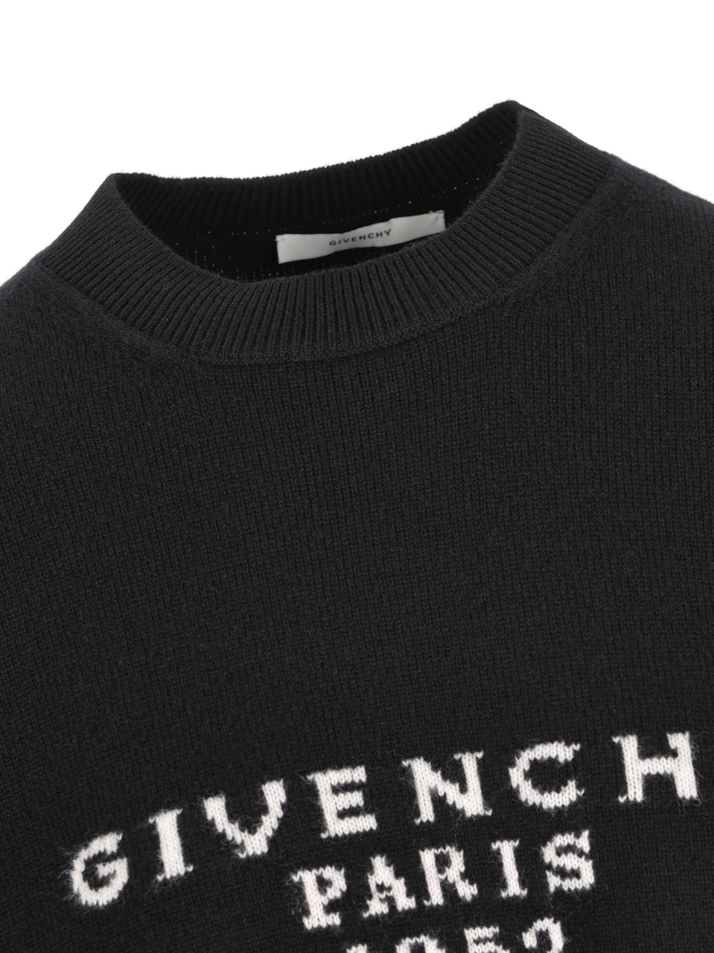 Maglia realizzata in lana e cashmere con logo ricamato BW90VD4ZSN 001 GIVENCHY