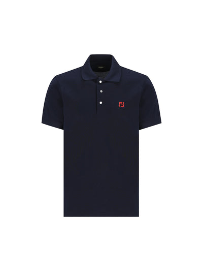 Polo in cotone blu navy FY1309 AY0IF0QB0 FENDI