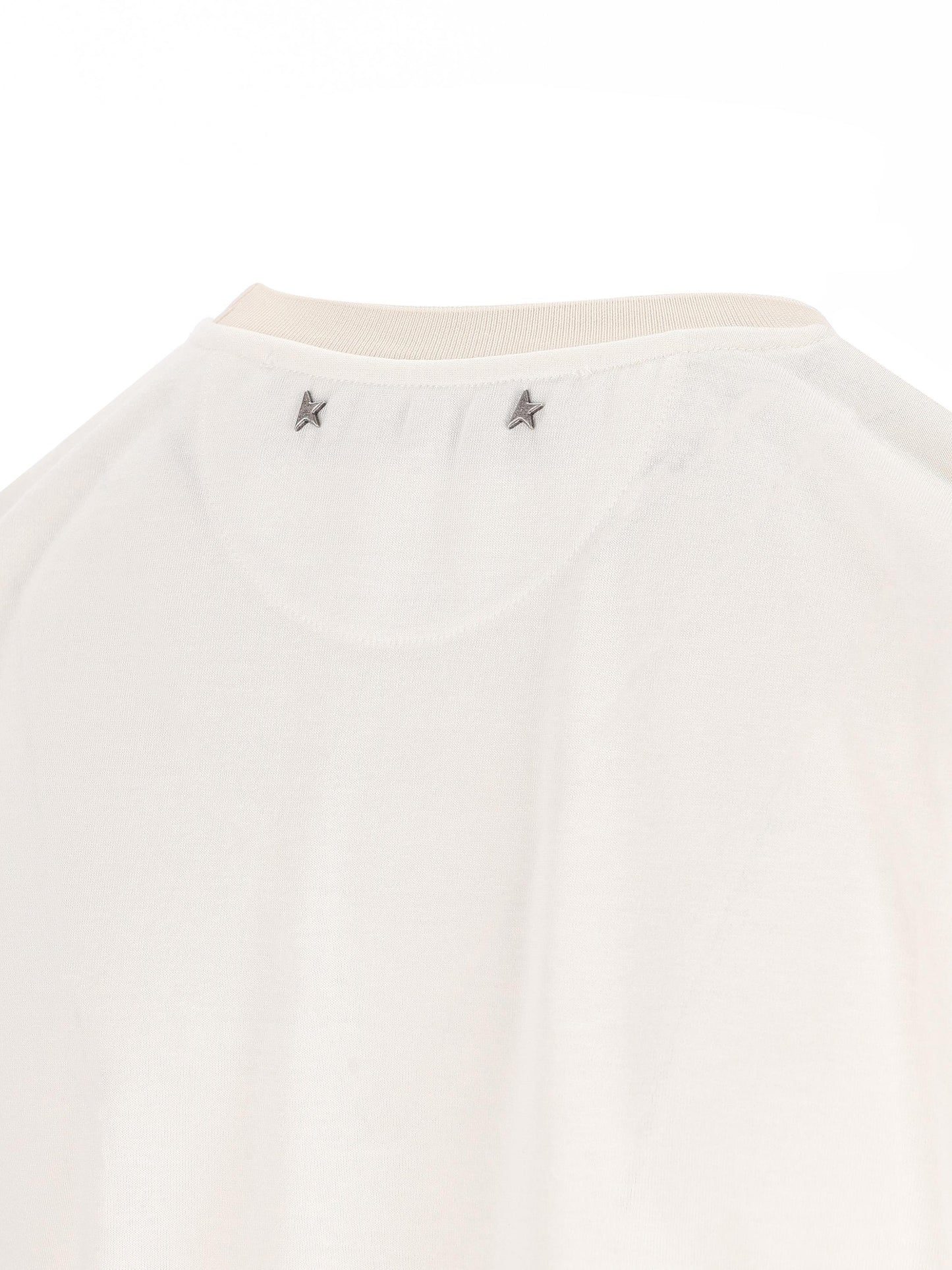 T-Shirt realizzata in viscosa e poliammide. GWP02322 P00211611616 GOLDEN GOOSE